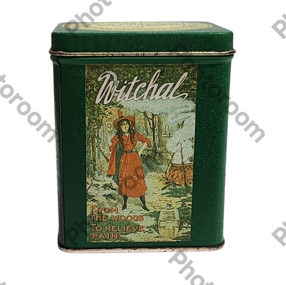 Vintage. Witch Hazel Pain Relief Tin By Bristol Ware